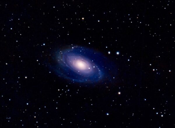 "Bode's Galaxy M81", this is grand design spiral galaxy, it is about 12 million light years away discovered by German astronomer in 1774.