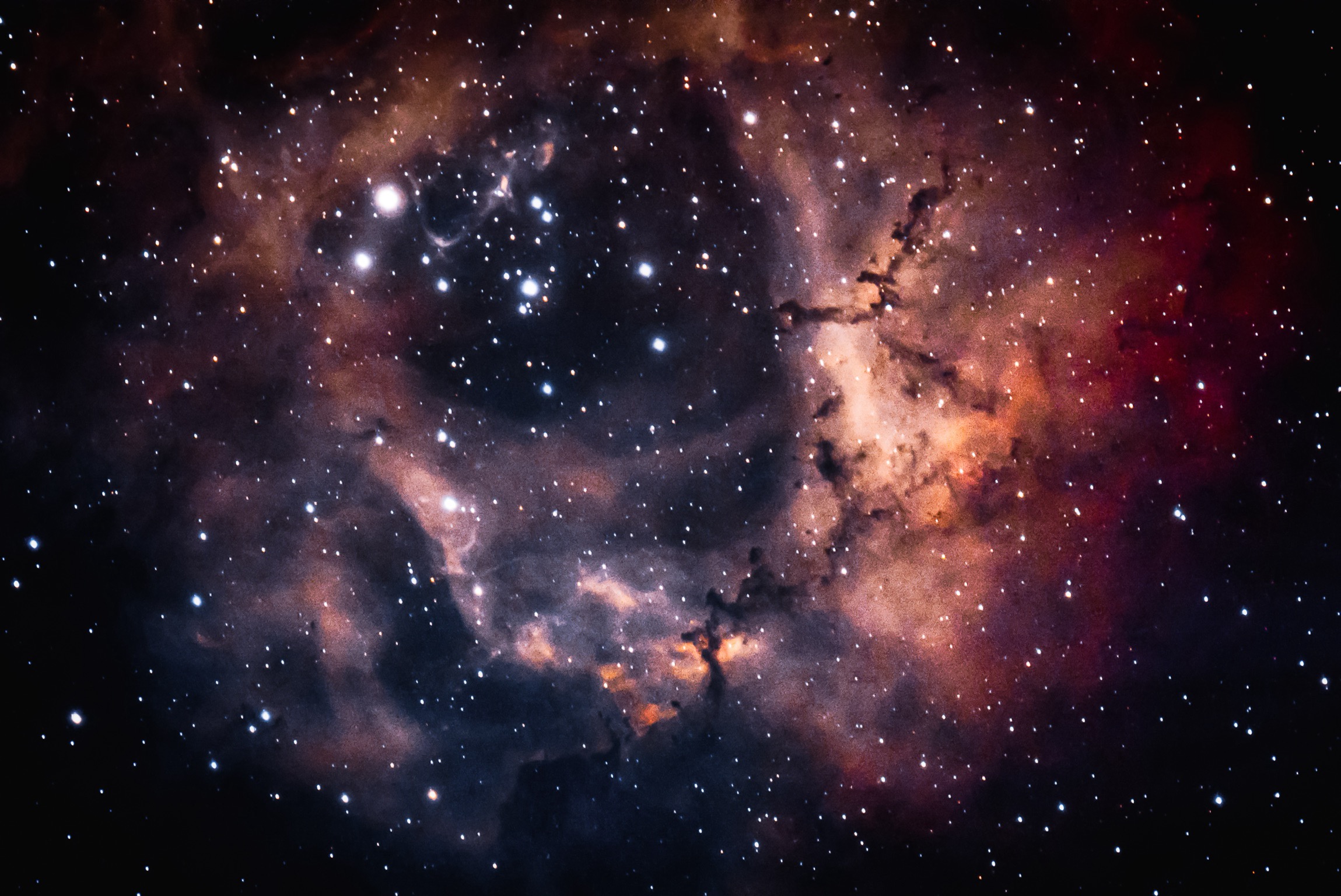 “Rosetta Nebula Caldwell” 49, 5200 Light years away discovered in 1690. Mass of Nebula comprises of around 10,000 solar masses.This is official Oklahoma state astronomical object.