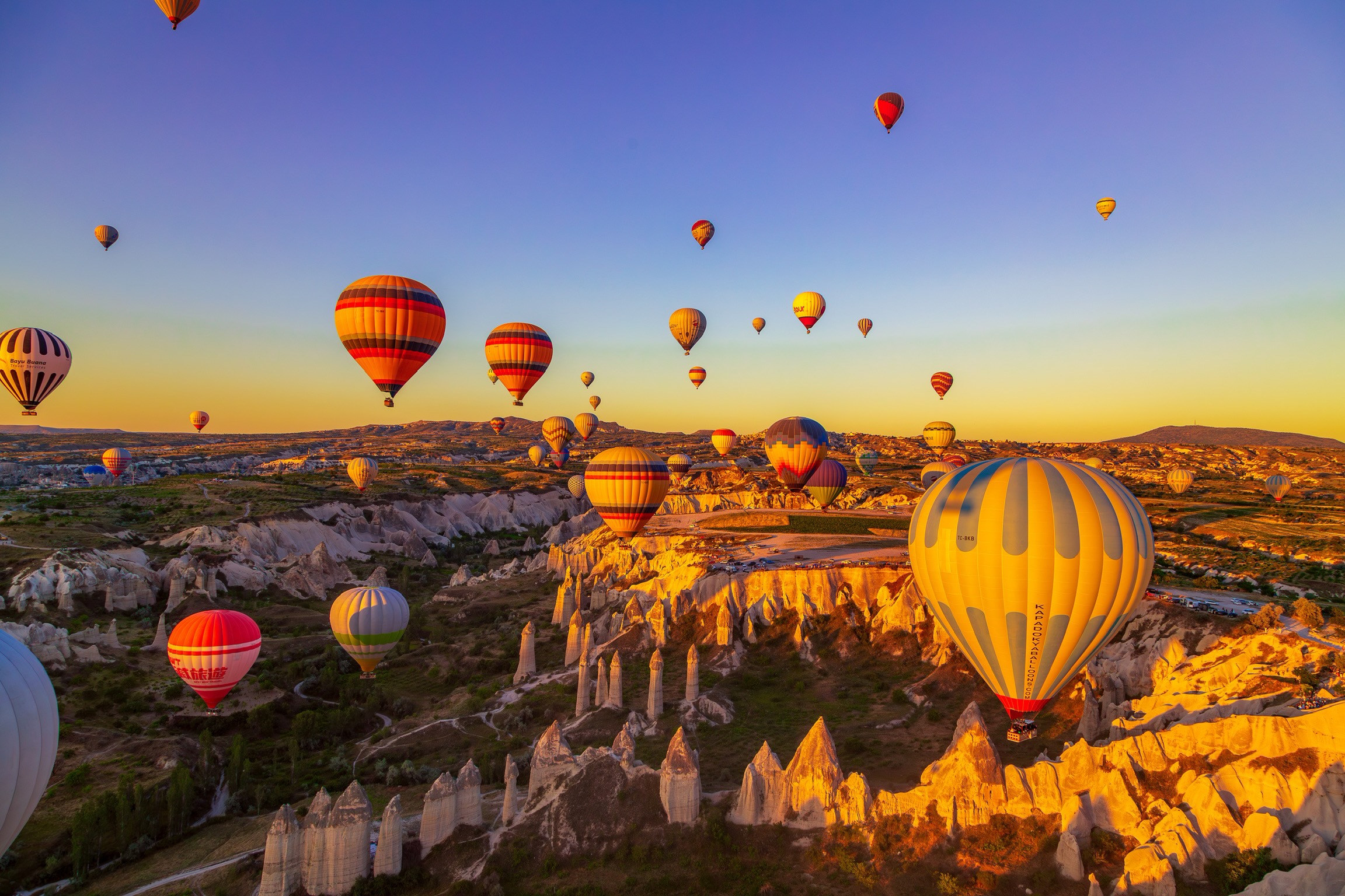 Rock formations viewed during air ballon ride. You never forget your first air ballon ride in Cappadocia. Keep your calm and enjoy the view. Photograph taken during ballon ride at sunrise. Rock formations viewed during air ballon ride. You never forget your first air ballon ride in Cappadocia. Keep your calm and enjoy the view. Photograph taken during ballon ride at sunrise.